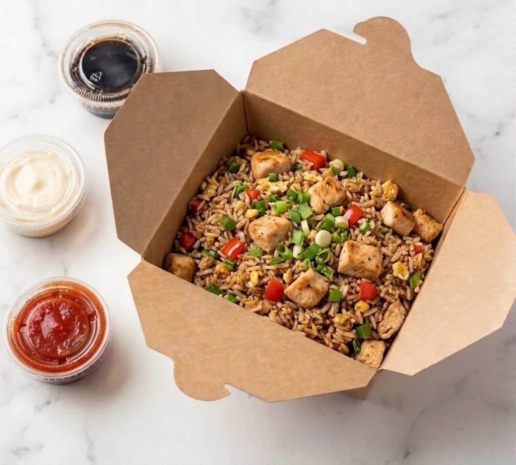 Arroz chaufa de pollo 